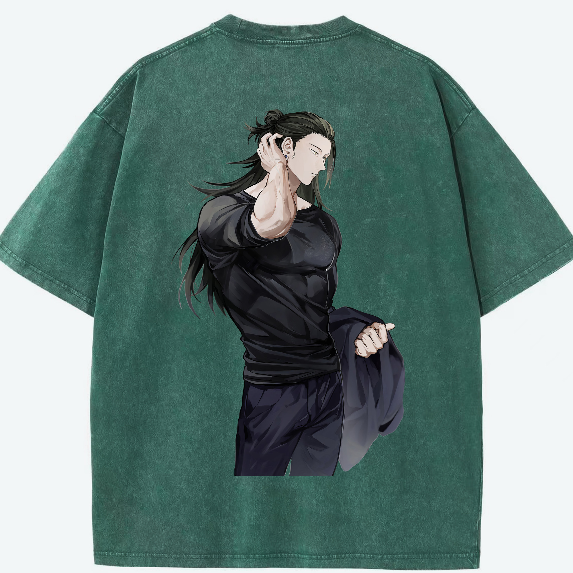 （画像用） 呪術廻戦 Jujutsu Kaisen 綿100% ヴィンテージ風 半袖Tシャツ（背面プリント）
